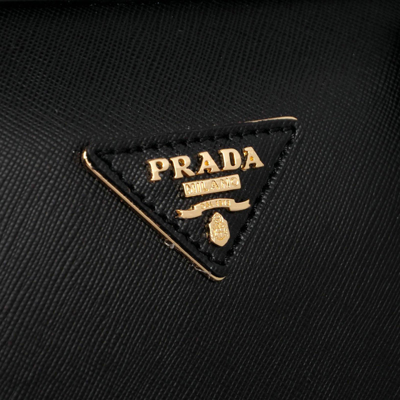 2014 Prada Saffiano Leather Two Handle Bag BN2780 black for sale